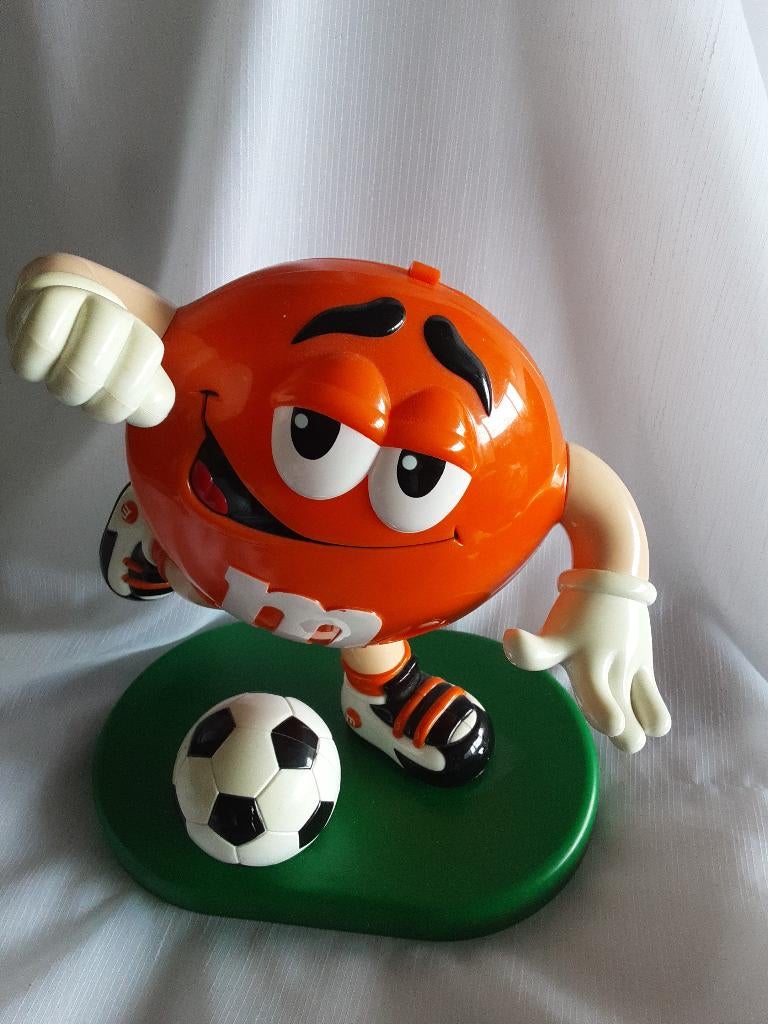 M&M s dispenser, voetballer (#1), Ophalen of Verzenden, Zo goed als nieuw, Overige typen