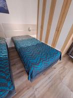 Auping elektrische boxspring 1 pers extra groot, Ophalen, 90 cm, Eenpersoons, Blauw