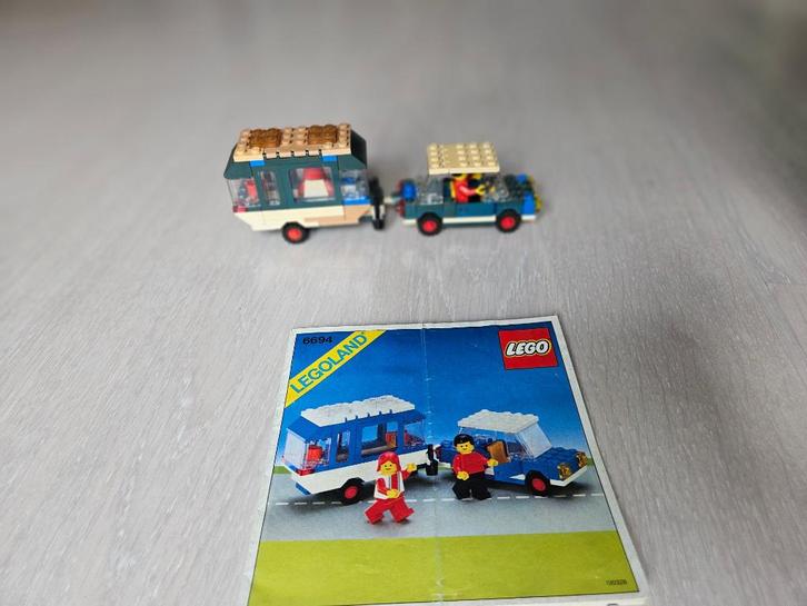 Lego Legoland 6694 Car with Camper, Kinderen en Baby's, Speelgoed | Duplo en Lego, Gebruikt, Lego, Complete set, Ophalen of Verzenden