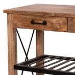 SHOWROOM Keuken Trolley Keukenwagen Keukenkar Fruitkar Kar, Info@dehanzeherten.nl, Zwart, Nieuw, Ophalen of Verzenden