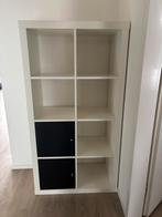 IKEA Kallax wit met zwarte deurtjes, Ophalen, Gebruikt, 100 tot 150 cm, 50 tot 100 cm