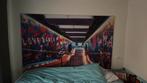 Metalen frame met doek spelerstunnel Barca, Antiek en Kunst, Ophalen