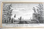 Kopergravure Gezigt aan 't Zuider Spaarne, C v. Noorde 1763, Antiek en Kunst, Ophalen of Verzenden