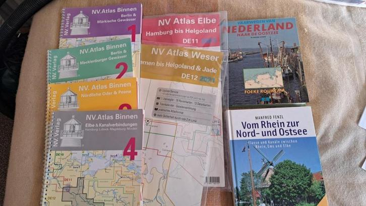 Duitse Waterkaarten, Watersport en Boten, Navigatiemiddelen en Scheepselektronica, Zo goed als nieuw, Kaartplotter of Fish Finder