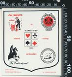 Sticker: Canasta 67 - De Piepers Volkel - De Knoerissen Uden, Ophalen of Verzenden, Zo goed als nieuw, Bedrijf of Vereniging