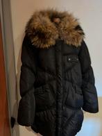 JOHN RICHMOND jas met bontkraag maat L it 46 origineel ZGAN, Kleding | Dames, Jassen | Winter, Zwart, Maat 42/44 (L), B, Ophalen of Verzenden