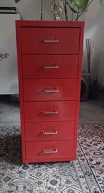 Ikea Helmer rode metalen ladekast, Ophalen, Gebruikt, 5 laden of meer, Minder dan 100 cm