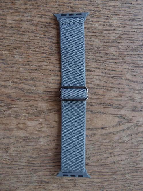 Grijs nylon Apple Watch 42/44 mm polsband horlogebandje M/L, Sieraden, Tassen en Uiterlijk, Smartwatches, Nieuw, Grijs, Ophalen of Verzenden