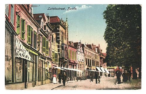 976768	Zwolle	Luttekestraat	1918	Gelopen met postzegel, Verzamelen, Ansichtkaarten | Nederland, Gelopen, Overijssel, Voor 1920