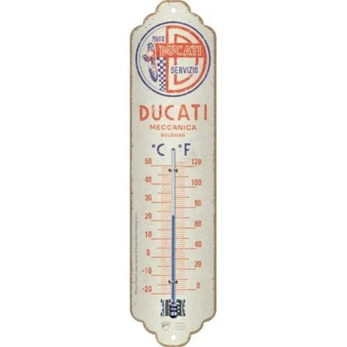 Ducati moto servizio reclame thermometer van metaal deco, Verzamelen, Merken en Reclamevoorwerpen, Nieuw, Reclamebord, Ophalen of Verzenden
