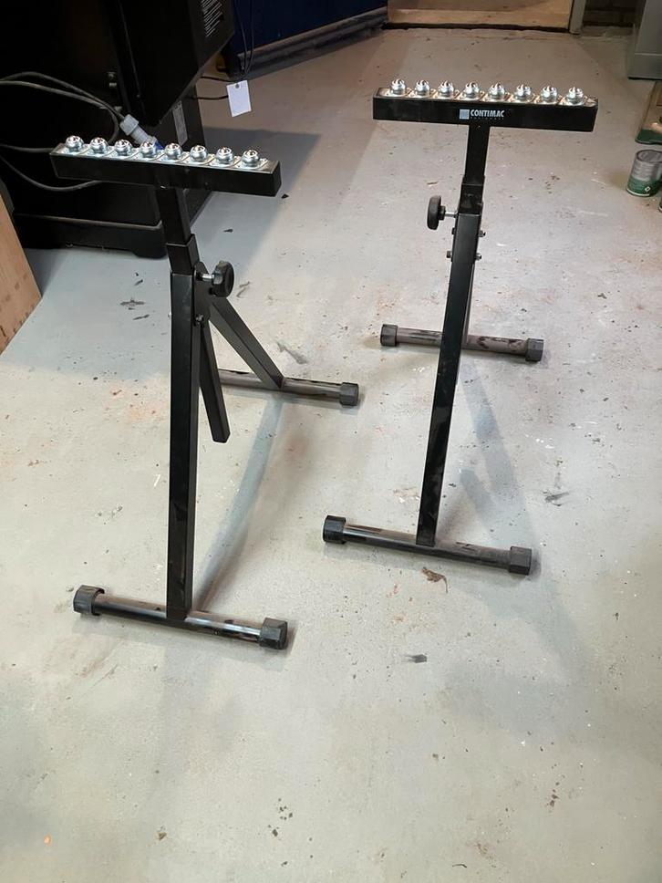 Rolbokken Contimac - 2 stuks, Zakelijke goederen, Machines en Bouw | Houtbewerking, Ophalen