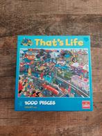 Leuke "That's Life" Puzzel ! Het Circuit /1000 stukjes/€1,50, Ophalen of Verzenden, 500 t/m 1500 stukjes, Gebruikt, Legpuzzel