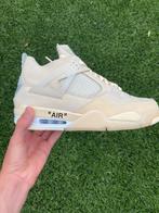 Nike Air Jordan 4 x Off-White Sail 44,5  – Origineel + Bon, Kleding | Heren, Schoenen, Ophalen of Verzenden, Nieuw, Nike x Off White