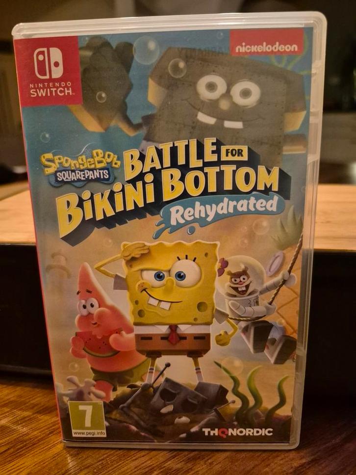 Spongebob Battle for Bikini Bottom Rehydrated - Switch, Spelcomputers en Games, Games | Nintendo Switch, Zo goed als nieuw, Platform