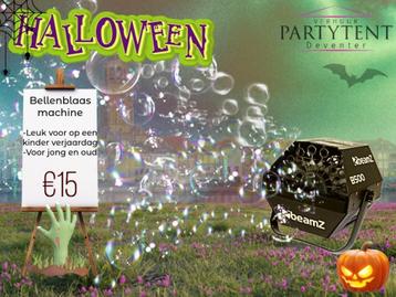Bellenblaasmachine huren voor Halloween sfeer  beschikbaar voor biedingen
