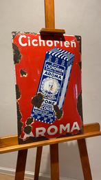 Emaille bord cichorei Aroma., Verzamelen, Ophalen of Verzenden, Gebruikt, Reclamebord
