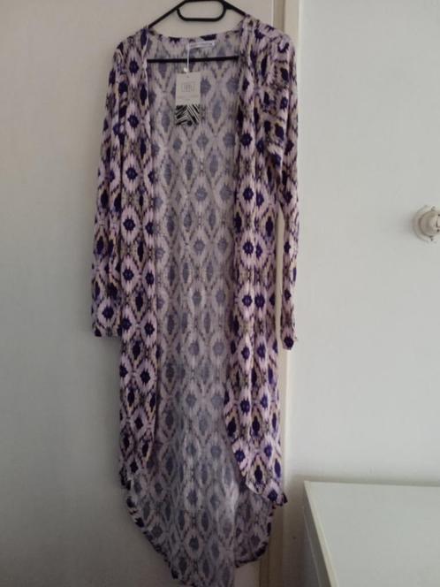 Nieuwe Muni Muni vest met patroon (38), Kleding | Dames, Truien en Vesten, Nieuw, Maat 38/40 (M), Paars, Verzenden