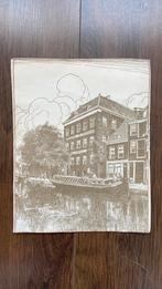 Litho uit Leiden, ophalen, Antiek en Kunst, Kunst | Litho's en Zeefdrukken, Ophalen
