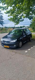 Peugeot 206 1.4 5D 2005 Zwart, Auto's, Voorwielaandrijving, 4 cilinders, Zwart, Origineel Nederlands