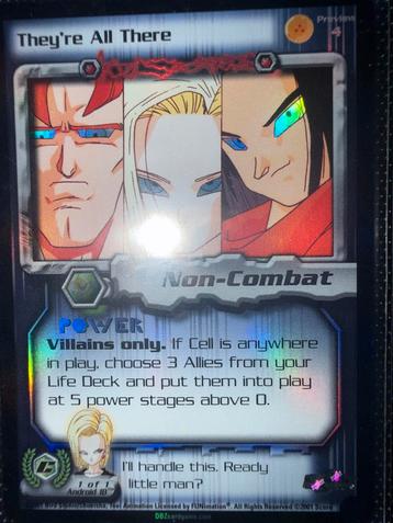 Dragon Ball Z kaart - They're All There beschikbaar voor biedingen