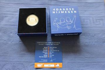 VierDaagse Nijmegen zilveren penning 1 ounce - nr.080 beschikbaar voor biedingen