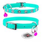 WAUDOG Glamour Flower Kattenhalsband Blauw 22-30 cm -35%!!!, Ophalen of Verzenden, Nieuw