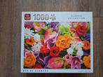 1000 stukjes legpuzzels bloemen, Ophalen, 500 t/m 1500 stukjes, Zo goed als nieuw, Legpuzzel