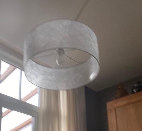 Set van 2 design lampen, Huis en Inrichting, Lampen | Lampenkappen, Gebruikt, 25 tot 50 cm, Rond, Overige kleuren, Ophalen