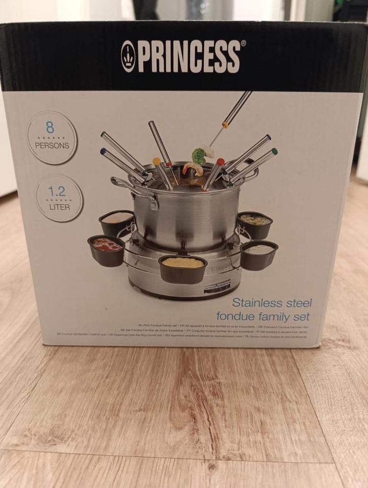 Princess Stainless steel fondue family set, Witgoed en Apparatuur, Fonduesets, Nieuw, Fondueset, Elektrisch, Ophalen