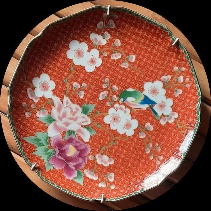 Japans Takahashi bord in bordenhanger / wandbord, Antiek en Kunst, Antiek | Wandborden en Tegels, Ophalen of Verzenden