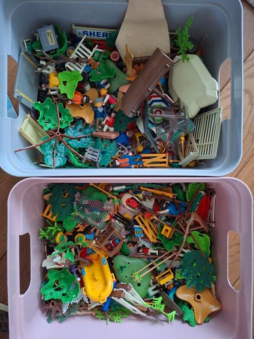 Partij verzameling playmobil jaren 80, 90, 10 en 20, Kinderen en Baby's, Speelgoed | Playmobil, Gebruikt, Los playmobil, Ophalen