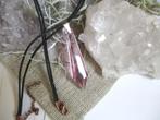 Tachyon Archion® energie kristal pendel - halsketting roze, Verzenden, Nieuw