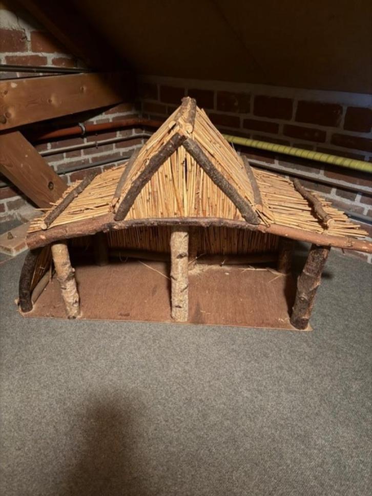 Grote Kerststal met beelden, Diversen, Kerst, Gebruikt, Ophalen