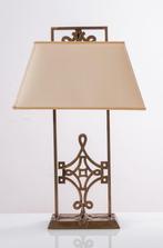 Banci grote Italiaanse Vintage tafellamp, verbronsd koper, Huis en Inrichting, Lampen | Tafellampen, Ophalen of Verzenden, Zo goed als nieuw