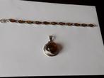 Sieraden set met steen, Overige materialen, Ophalen of Verzenden, Zo goed als nieuw, Met edelsteen
