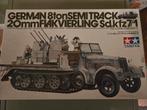 Tamiya German 8 ton Semi Track Flak vierling, Tank, Verzenden, 1:32 tot 1:50, Zo goed als nieuw