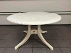 Ronde Hartman Prestige tuintafel creme wit, 120cm, 67cm, Ophalen, Gebruikt, Rond, Kunststof