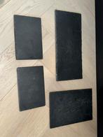 Casa Zwarte leisteen Serveerplanken - 4 stuks, Ophalen of Verzenden, Gebruikt, Rechthoekig, Overige materialen