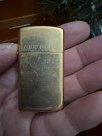 Zippo Solid Brass – April 1997 (D XIII)  te koop, Ophalen of Verzenden, Zo goed als nieuw, Aansteker