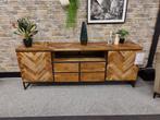 Dressoir industrieel / visgraat, Huis en Inrichting, Gebruikt, 150 tot 200 cm, 25 tot 50 cm, Ophalen