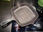 le creuset gietijzeren grillpan 26, Gebruikt, Ophalen of Verzenden, Koekenpan of Braadpan, Gietijzer