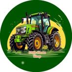 L502 icing frosting tractor 18cm eetbare taart print plaat, Hobby en Vrije tijd, Taarten en Cupcakes maken, Ophalen of Verzenden