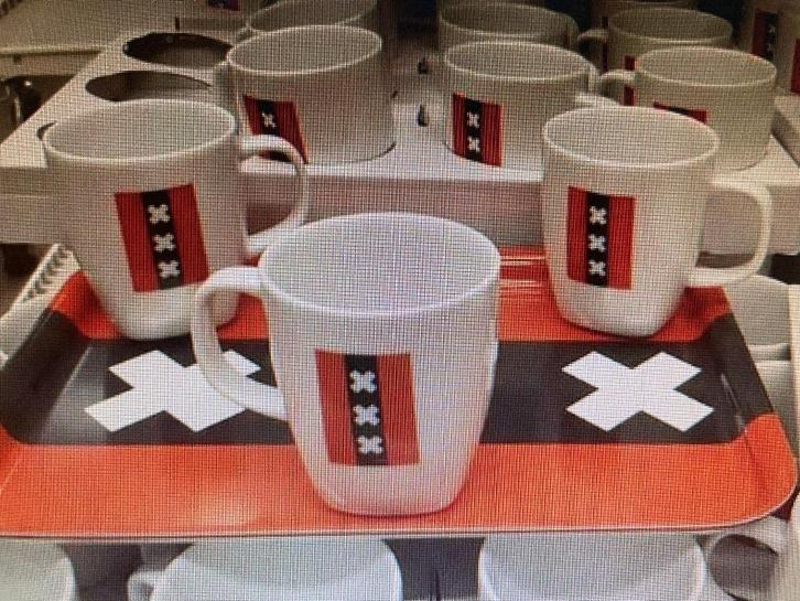 Te koop gevraagd : Mok, kopje Amsterdam, Huis en Inrichting, Keuken | Servies, Nieuw, Kop(pen) en/of Schotel(s), Overige stijlen