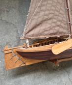 Houten vintage modelboot van botter, Hobby en Vrije tijd, Modelbouw | Boten en Schepen, Overige merken, Gebruikt, Ophalen