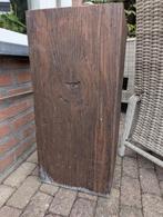 Rechthoekige stenen bloembak / pot houtlook, Tuin en Terras, Bloempotten, Steen, Gebruikt, Tuin, Rechthoekig