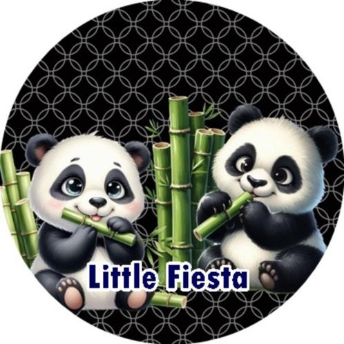 LF2909 icing frosting panda's 17cm eetbare taart print top, Hobby en Vrije tijd, Taarten en Cupcakes maken, Nieuw, Versiering
