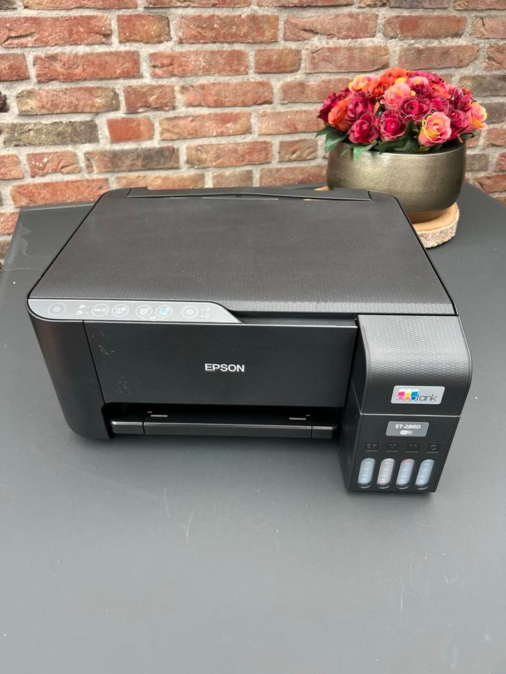Epson EcoTank ET-2860 All-in-One Printer, Computers en Software, Printers, Nieuw, All-in-one, Inkjetprinter, Kleur printen, Draadloos
