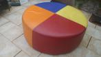 Zeer grote POEF 120 cm. als salontafel kinderhoek schowroom, Ophalen, Gebruikt, Design, Rond