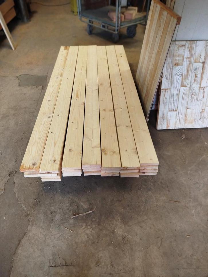 Diverse partijen tweedekans bouwhout, Doe-het-zelf en Verbouw, Hout en Planken, Gebruikt, Plank, Overige houtsoorten, Minder dan 200 cm