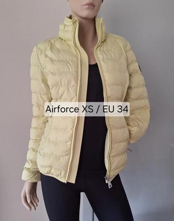 Nieuwe Airforce gewatteerde jas lime yellow XS / EU 34 beschikbaar voor biedingen